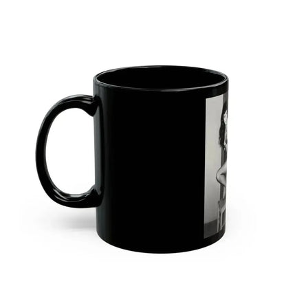 Bettie Page #586 (Vintage Female Icon) Black Coffee Mug - Go Mug Yourself