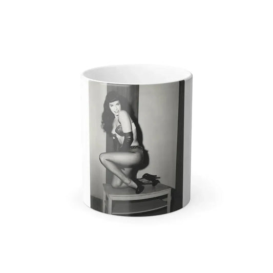 Bettie Page #586 (Vintage Female Icon) Color Changing Mug 11oz 11oz - Go Mug Yourself