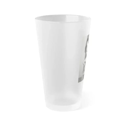 Bettie Page #586 (Vintage Female Icon) Frosted Pint Glass 16oz - Go Mug Yourself