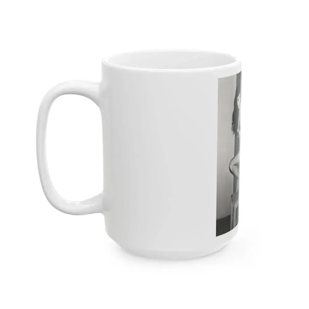 Bettie Page #586 (Vintage Female Icon) White Coffee Mug - Go Mug Yourself