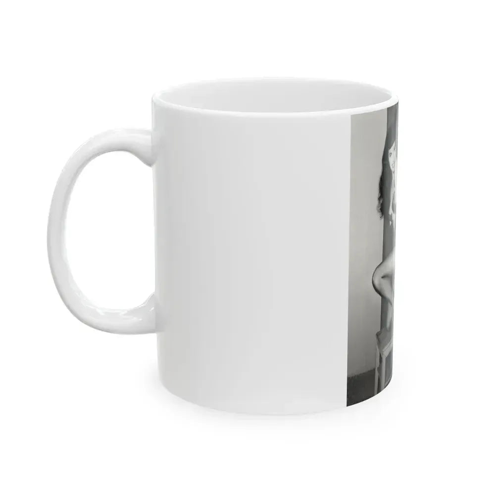 Bettie Page #586 (Vintage Female Icon) White Coffee Mug - Go Mug Yourself