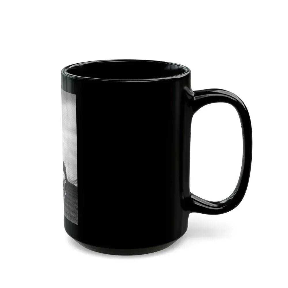 Bettie Page #587 (Vintage Female Icon) Black Coffee Mug - Go Mug Yourself