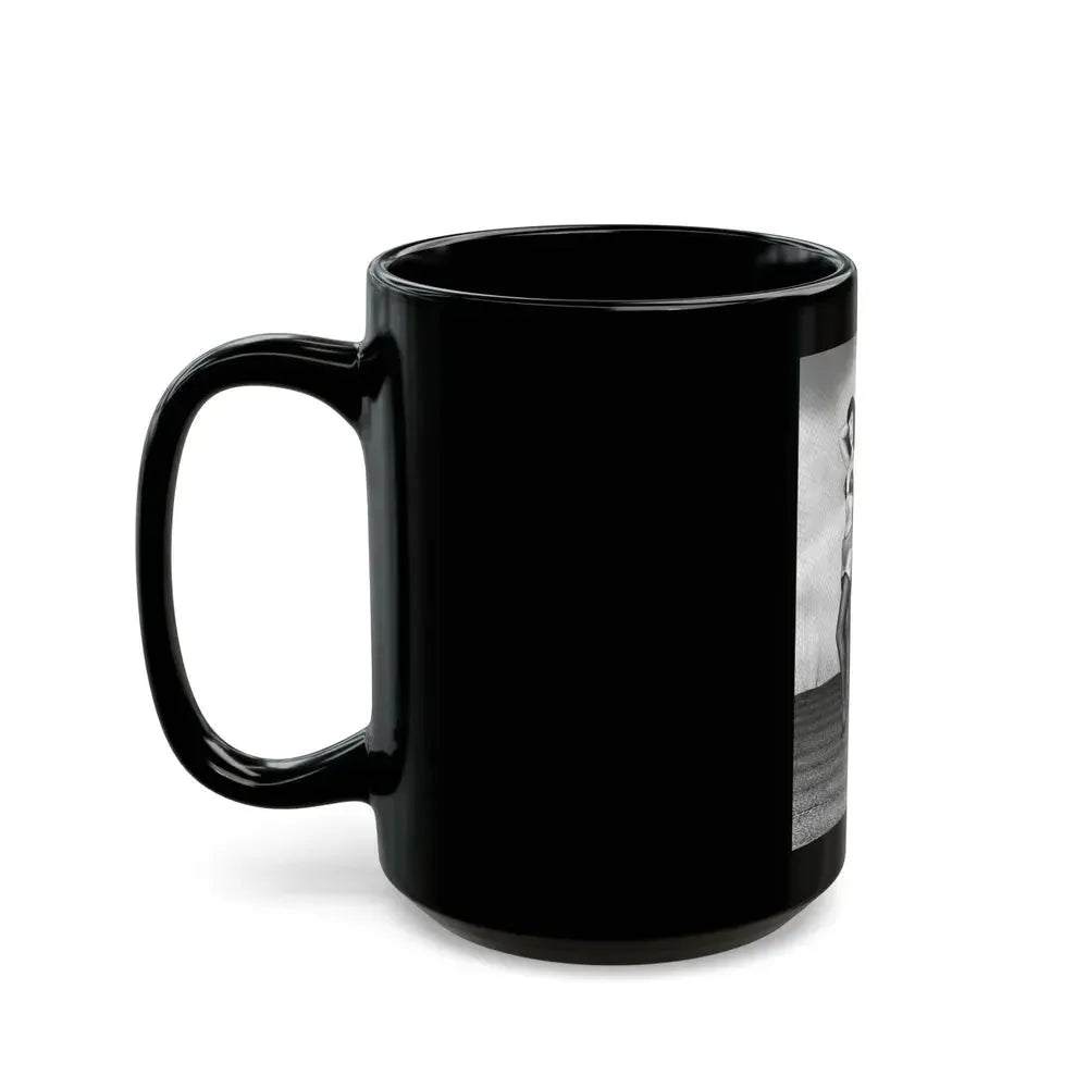 Bettie Page #587 (Vintage Female Icon) Black Coffee Mug - Go Mug Yourself