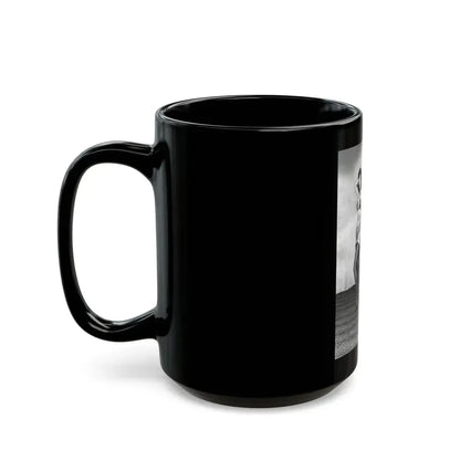 Bettie Page #587 (Vintage Female Icon) Black Coffee Mug - Go Mug Yourself