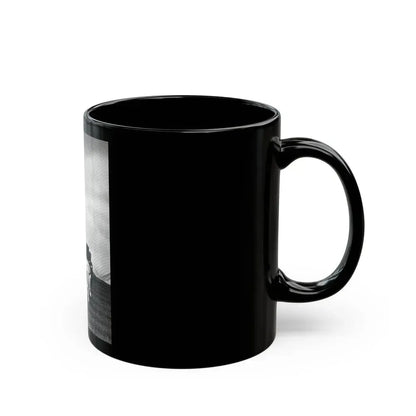 Bettie Page #587 (Vintage Female Icon) Black Coffee Mug - Go Mug Yourself