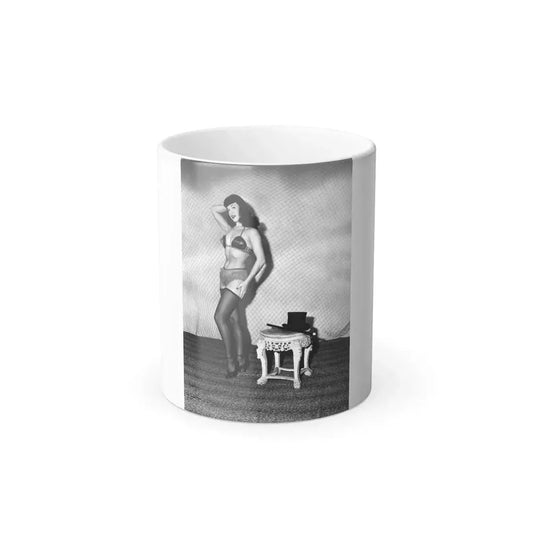 Bettie Page #587 (Vintage Female Icon) Color Changing Mug 11oz 11oz - Go Mug Yourself