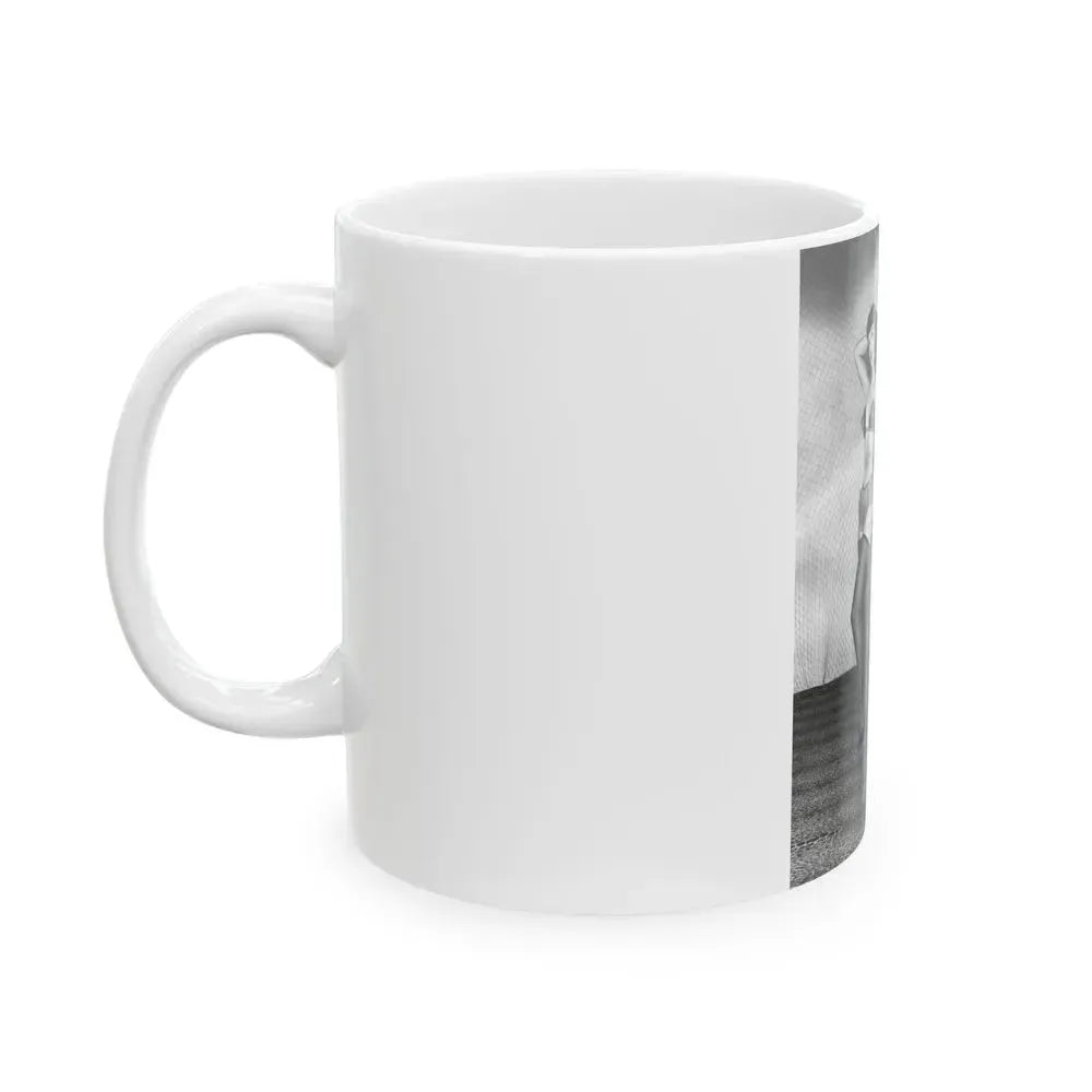 Bettie Page #587 (Vintage Female Icon) White Coffee Mug - Go Mug Yourself