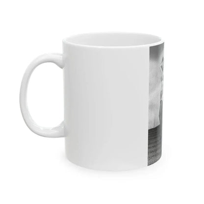Bettie Page #587 (Vintage Female Icon) White Coffee Mug - Go Mug Yourself