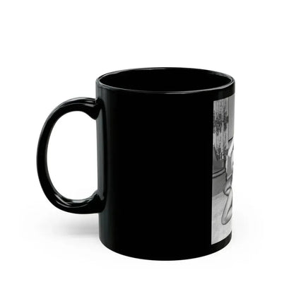 Bettie Page #588 (Vintage Female Icon) Black Coffee Mug - Go Mug Yourself