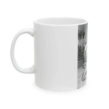 Bettie Page #588 (Vintage Female Icon) White Coffee Mug - Go Mug Yourself