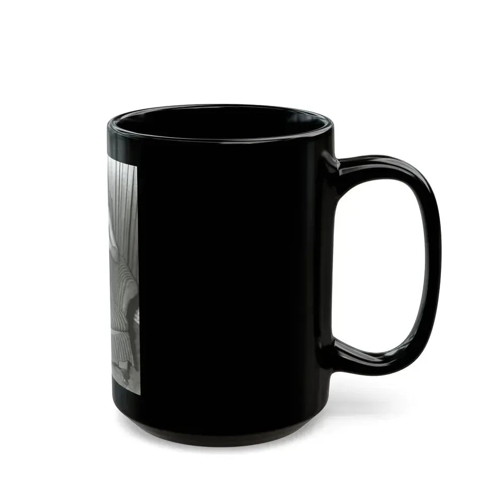 Bettie Page #589 (Vintage Female Icon) Black Coffee Mug - Go Mug Yourself