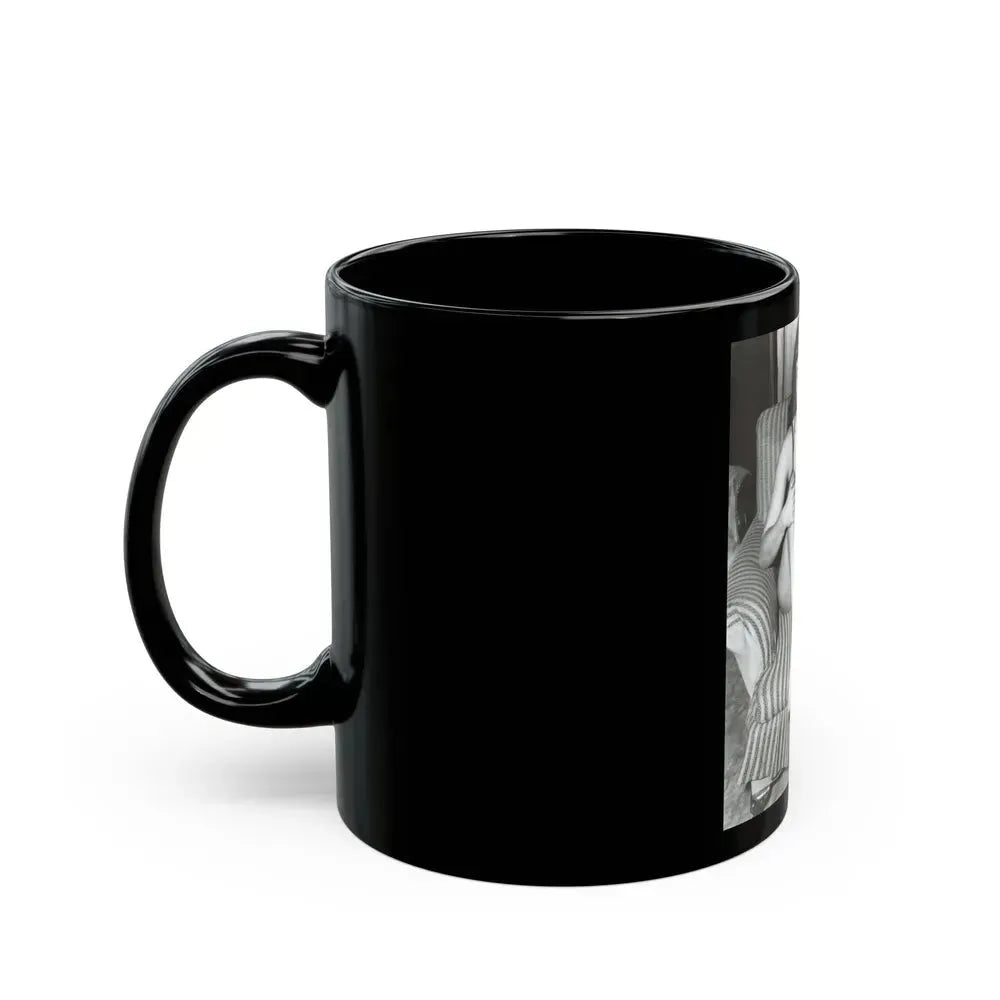 Bettie Page #589 (Vintage Female Icon) Black Coffee Mug - Go Mug Yourself