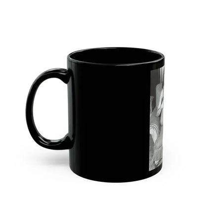 Bettie Page #589 (Vintage Female Icon) Black Coffee Mug - Go Mug Yourself