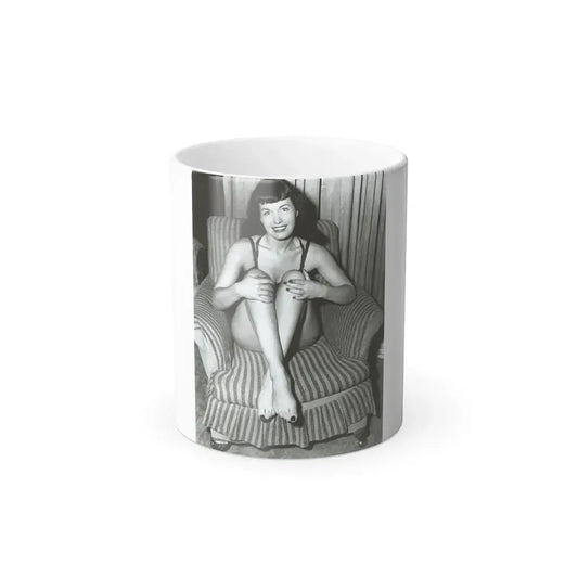 Bettie Page #589 (Vintage Female Icon) Color Changing Mug 11oz 11oz - Go Mug Yourself