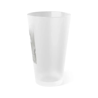 Bettie Page #589 (Vintage Female Icon) Frosted Pint Glass 16oz - Go Mug Yourself