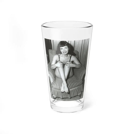 Bettie Page #589 (Vintage Female Icon) Pint Glass 16oz 16oz - Go Mug Yourself