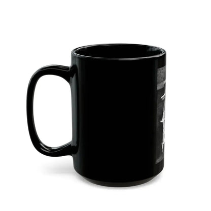Bettie Page #590 (Vintage Female Icon) Black Coffee Mug - Go Mug Yourself
