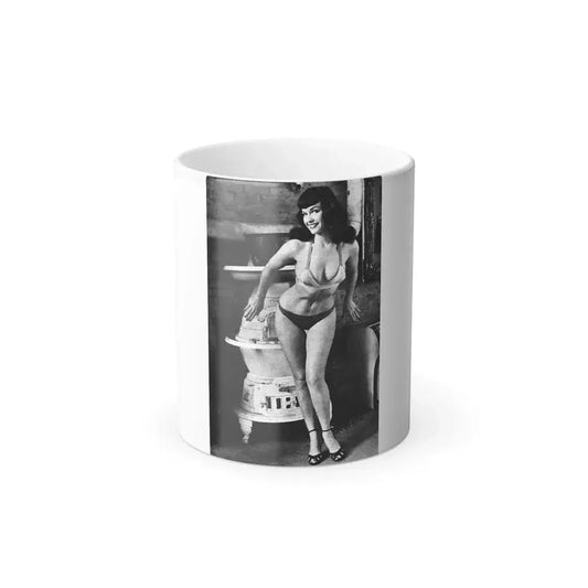 Bettie Page #590 (Vintage Female Icon) Color Changing Mug 11oz 11oz - Go Mug Yourself