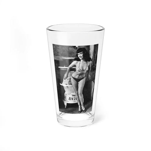 Bettie Page #590 (Vintage Female Icon) Pint Glass 16oz 16oz - Go Mug Yourself