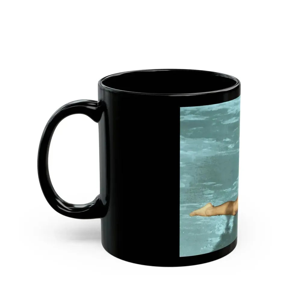 Bettie Page #591 (Vintage Female Icon) Black Coffee Mug - Go Mug Yourself