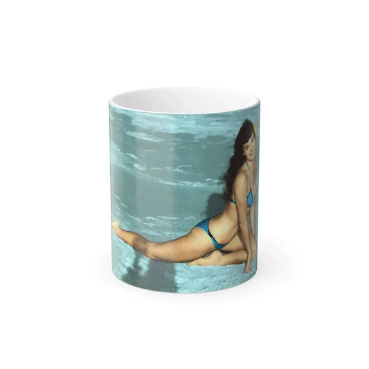Bettie Page #591 (Vintage Female Icon) Color Changing Mug 11oz 11oz - Go Mug Yourself