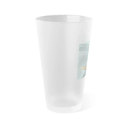 Bettie Page #591 (Vintage Female Icon) Frosted Pint Glass 16oz - Go Mug Yourself