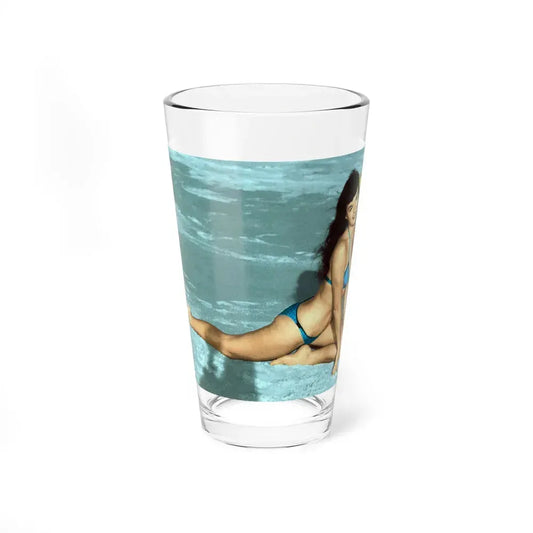 Bettie Page #591 (Vintage Female Icon) Pint Glass 16oz 16oz - Go Mug Yourself