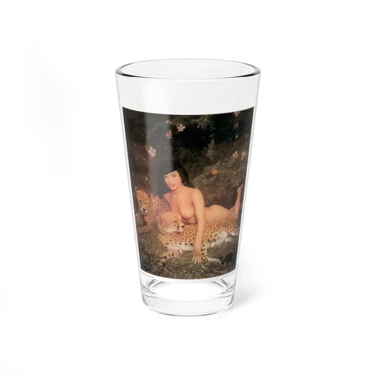Bettie Page #594 (Vintage Female Icon) Pint Glass 16oz 16oz - Go Mug Yourself