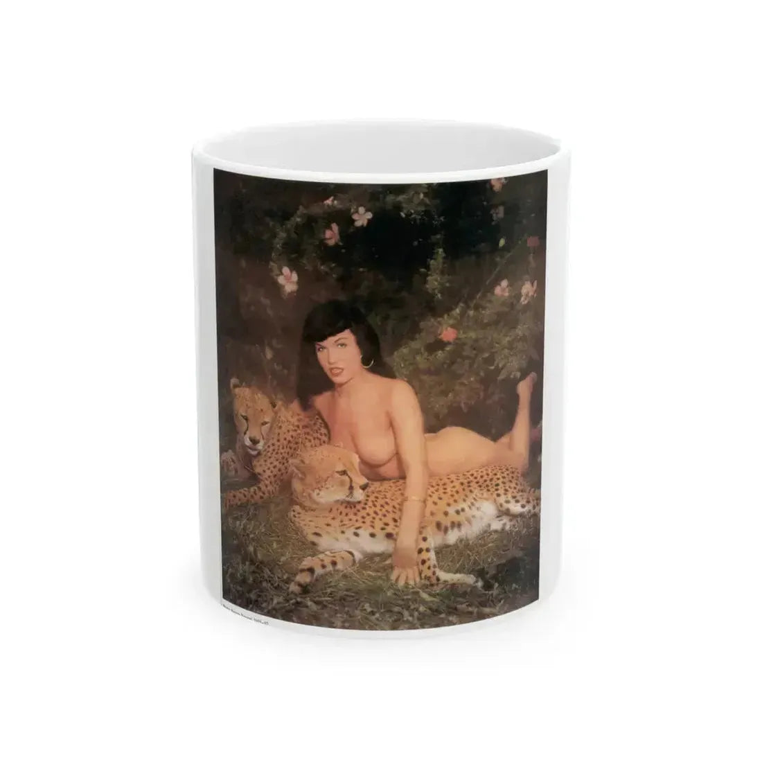 Bettie Page #594 (Vintage Female Icon) White Coffee Mug 11oz - Go Mug Yourself