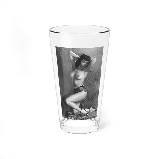 Bettie Page #598 (Vintage Female Icon) Pint Glass 16oz 16oz - Go Mug Yourself
