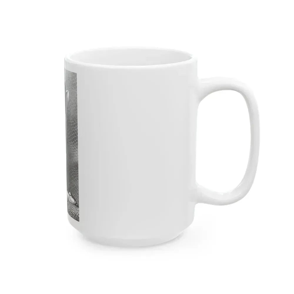 Bettie Page #598 (Vintage Female Icon) White Coffee Mug - Go Mug Yourself