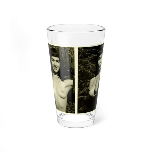Bettie Page #599 (Vintage Female Icon) Pint Glass 16oz 16oz - Go Mug Yourself
