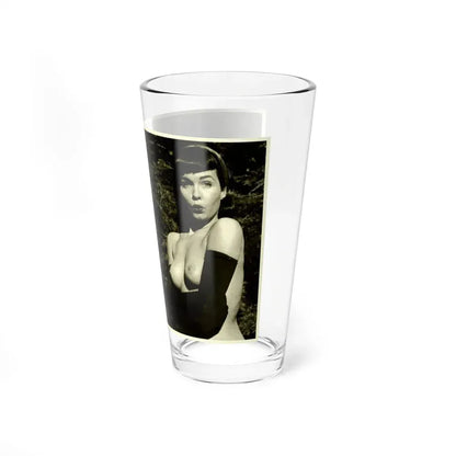 Bettie Page #599 (Vintage Female Icon) Pint Glass 16oz - Go Mug Yourself