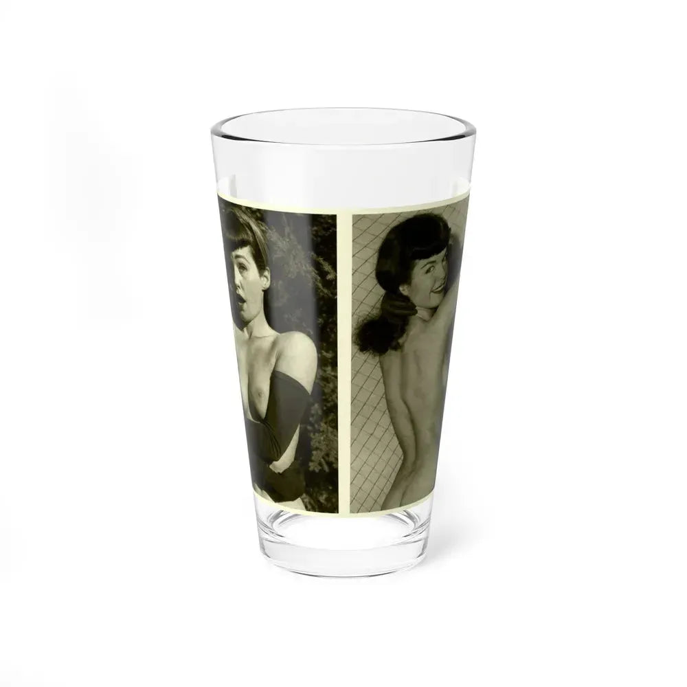 Bettie Page #600 (Vintage Female Icon) Pint Glass 16oz 16oz - Go Mug Yourself