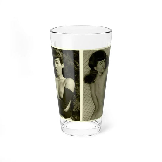 Bettie Page #600 (Vintage Female Icon) Pint Glass 16oz 16oz - Go Mug Yourself