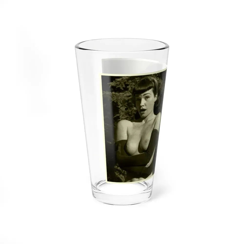 Bettie Page #600 (Vintage Female Icon) Pint Glass 16oz - Go Mug Yourself