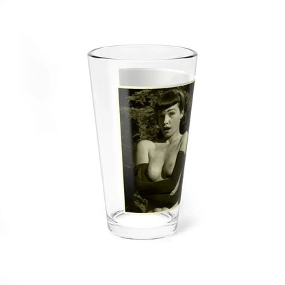 Bettie Page #600 (Vintage Female Icon) Pint Glass 16oz - Go Mug Yourself