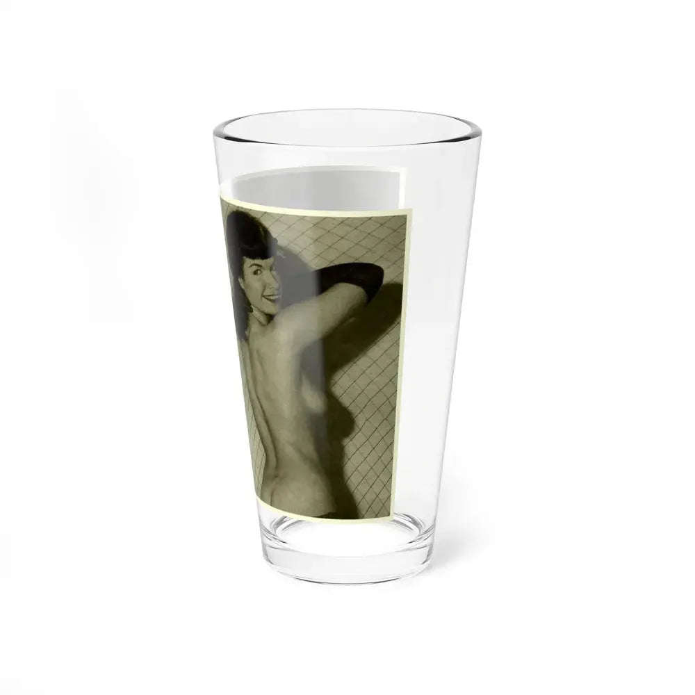 Bettie Page #600 (Vintage Female Icon) Pint Glass 16oz - Go Mug Yourself