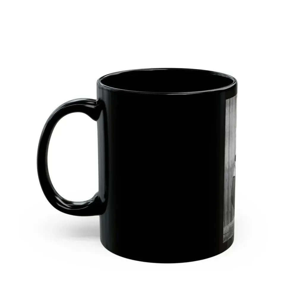 Bettie Page #601 (Vintage Female Icon) Black Coffee Mug - Go Mug Yourself
