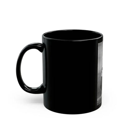 Bettie Page #601 (Vintage Female Icon) Black Coffee Mug - Go Mug Yourself