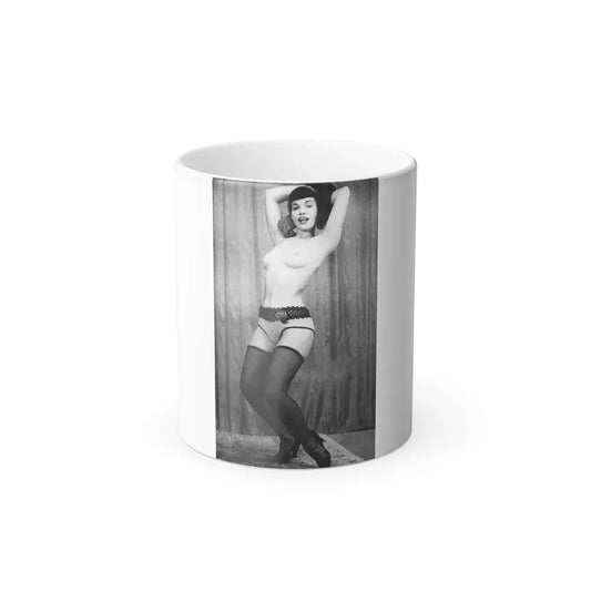 Bettie Page #601 (Vintage Female Icon) Color Changing Coffee Mug 11oz - Go Mug Yourself