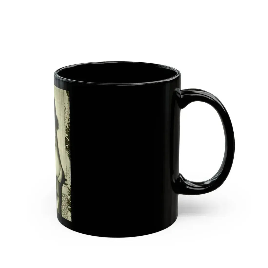 Bettie Page #602 (Vintage Female Icon) Black Coffee Mug - Go Mug Yourself
