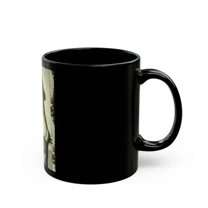 Bettie Page #602 (Vintage Female Icon) Black Coffee Mug - Go Mug Yourself