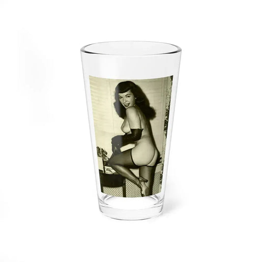 Bettie Page #602 (Vintage Female Icon) Pint Glass 16oz 16oz - Go Mug Yourself