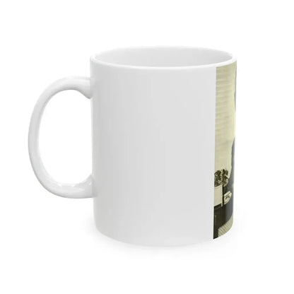 Bettie Page #602 (Vintage Female Icon) White Coffee Mug - Go Mug Yourself