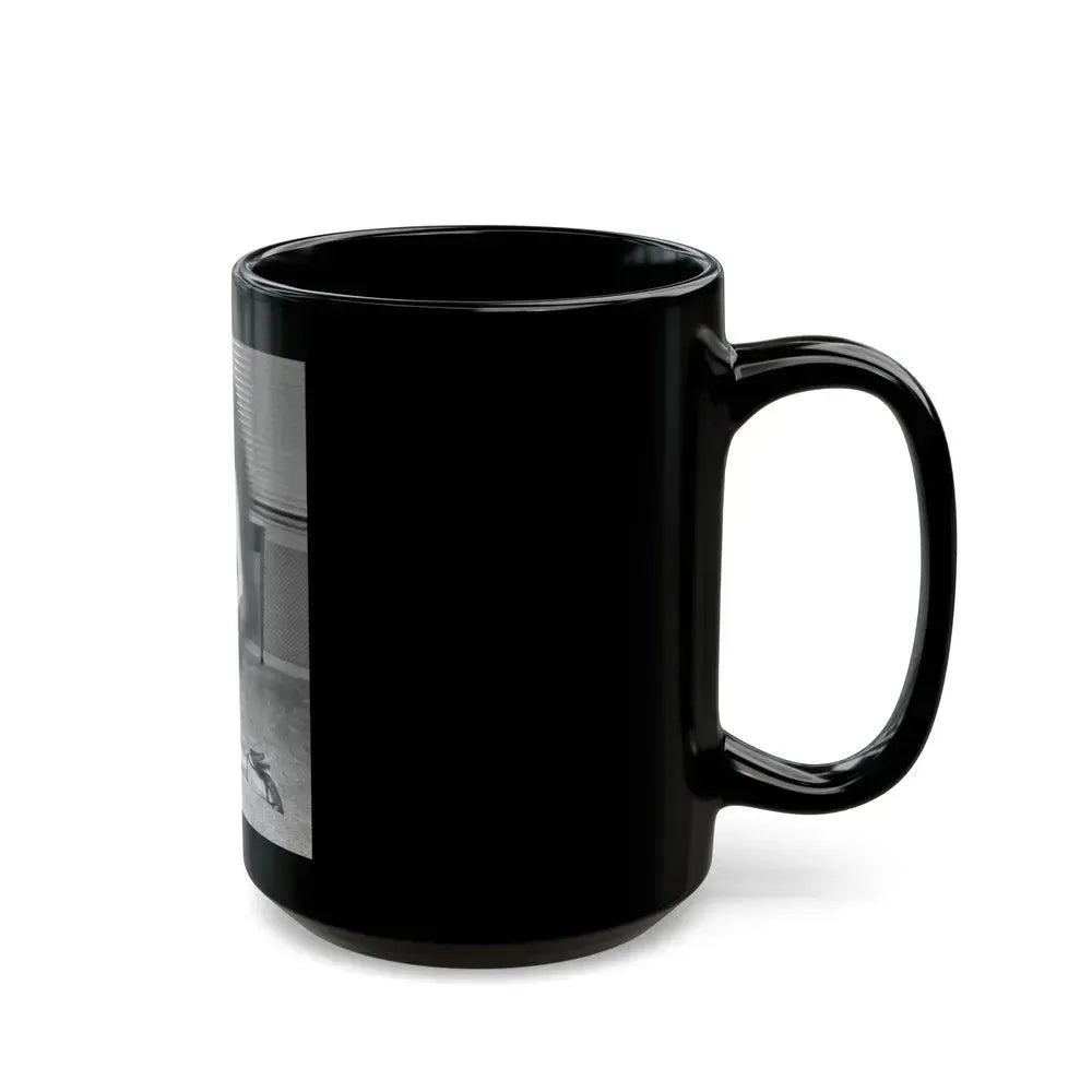 Bettie Page #603 (Vintage Female Icon) Black Coffee Mug - Go Mug Yourself