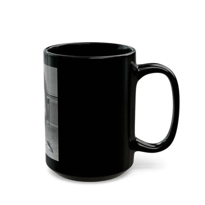 Bettie Page #603 (Vintage Female Icon) Black Coffee Mug - Go Mug Yourself