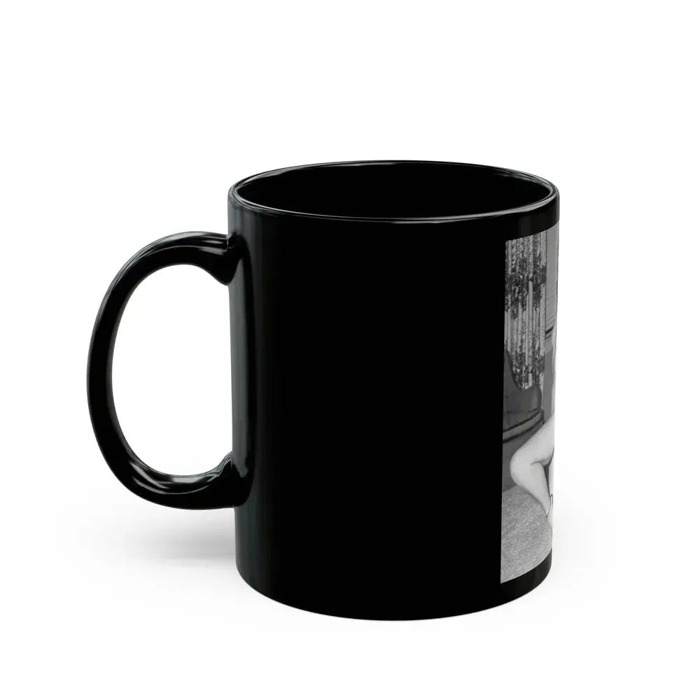 Bettie Page #603 (Vintage Female Icon) Black Coffee Mug - Go Mug Yourself