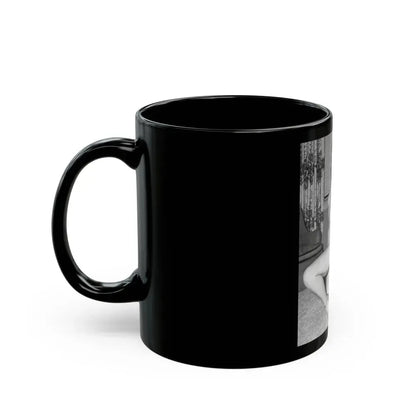 Bettie Page #603 (Vintage Female Icon) Black Coffee Mug - Go Mug Yourself