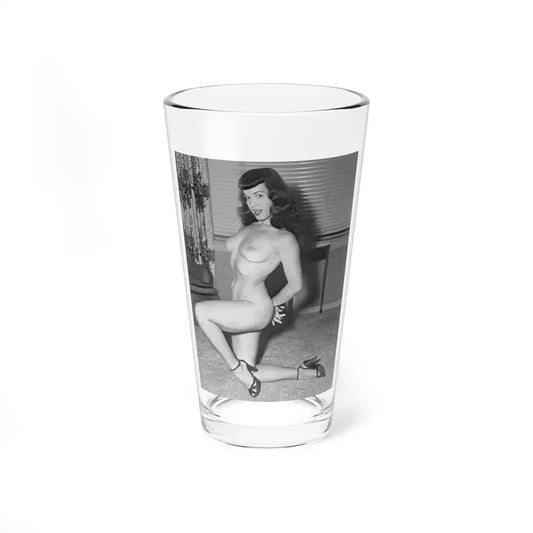 Bettie Page #603 (Vintage Female Icon) Pint Glass 16oz 16oz - Go Mug Yourself